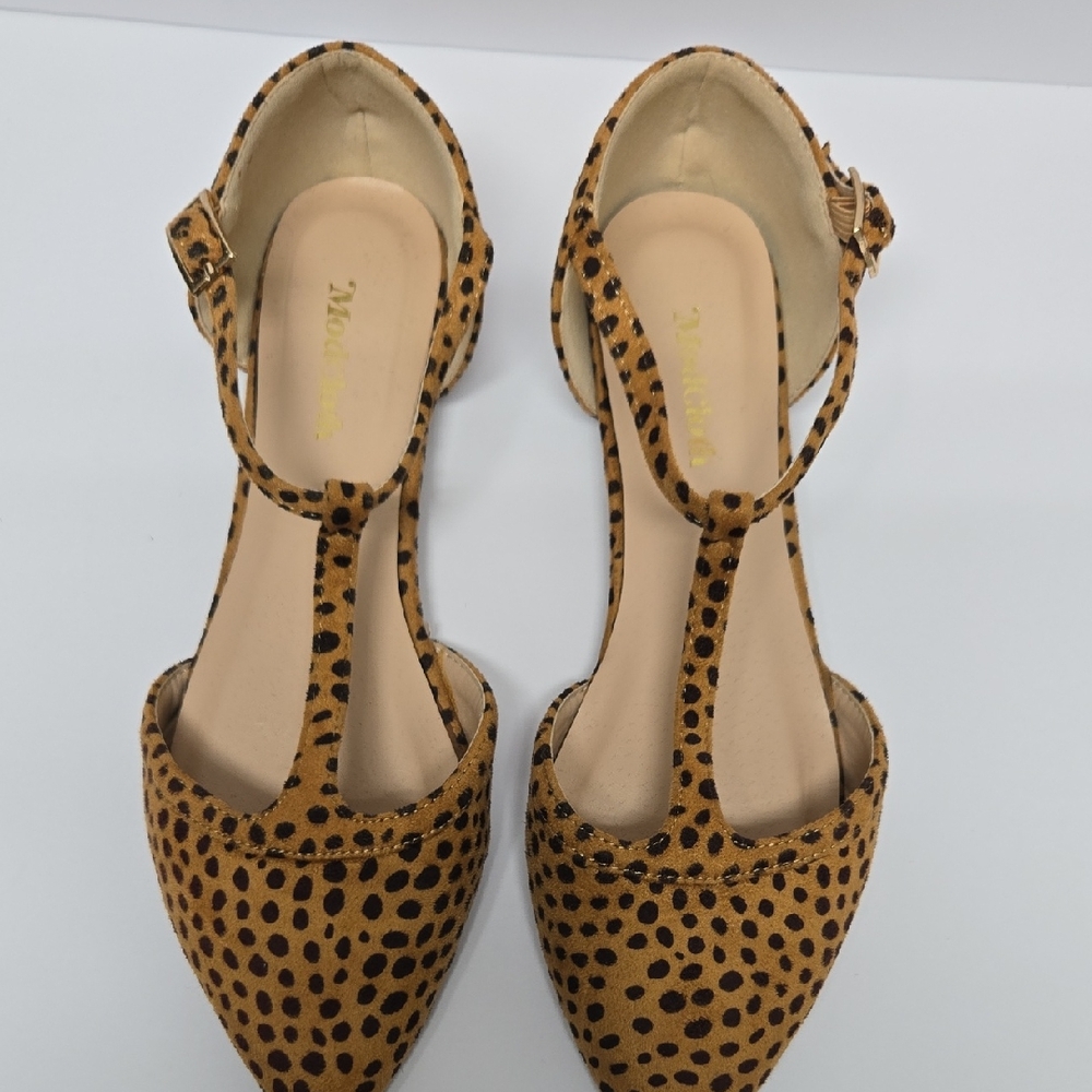 Michele Tan and Black Polka Dot Flats